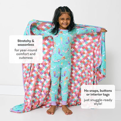 Little Sleepies Two-Piece Pajama Set for Boys & Girls, Soft Viscose from Bamboo Toddler Pajamas for Kids, Family Matching PJs