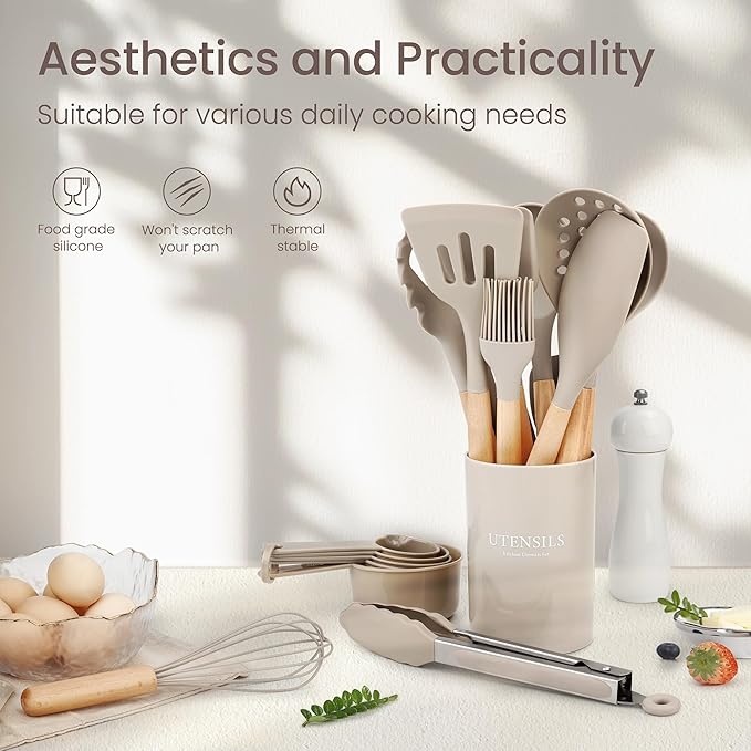 26 Pcs Silicone Cooking Utensils Set