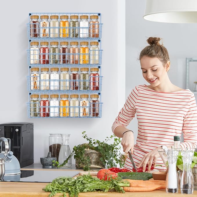 Spice Rack Wall Mount, Wall Spice Organizer