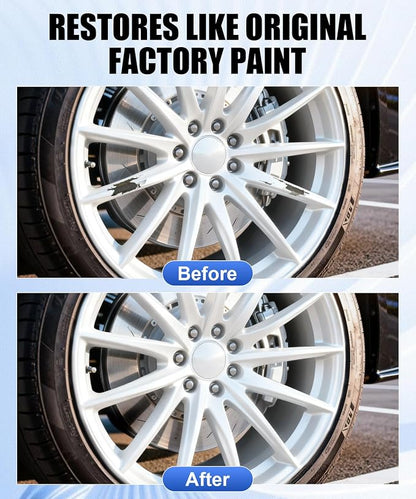 Amiss Sliver Flash Rim Repair Kit, Wheel Paint and Rim Paint Touch Up Pen for Curb Rash, Universal Alloy Wheel Scratch Repair for Scratches and Scuffs, Car Accessories (Sliver Flash)