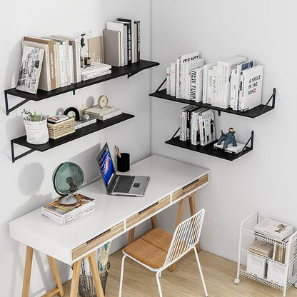 Heimlove Black Deep Floating Shelves