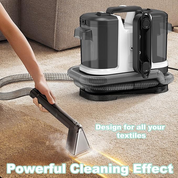 Portable Carpet & Upholstery Cleaner, Deep Cleaning