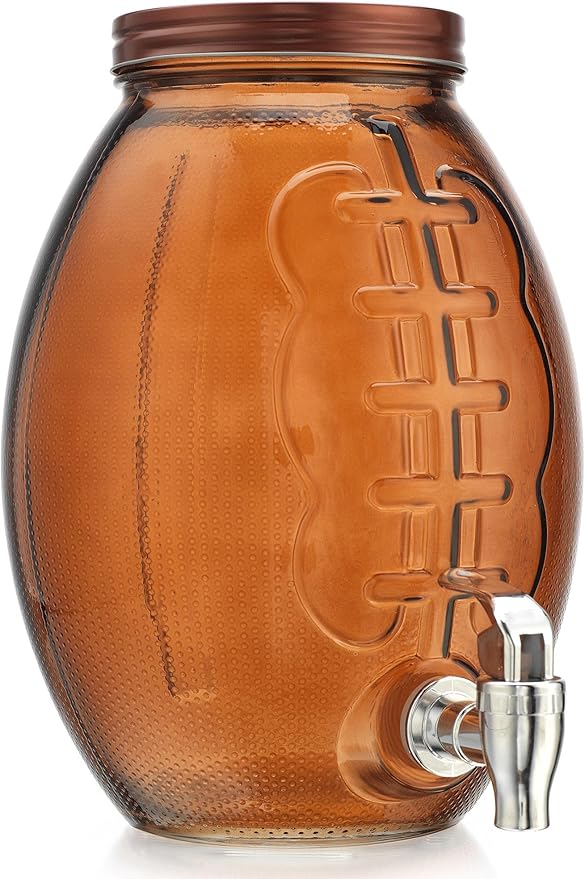 Football Drink dispenser, Glass Beverage Dispenser