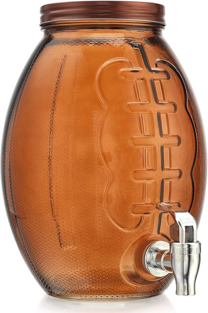 Football Drink dispenser, Glass Beverage Dispenser