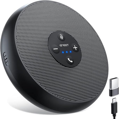 EMEET USB Speakerphone, M1A Zoom Certified AI Mics 360°Voice Pickup USB Type