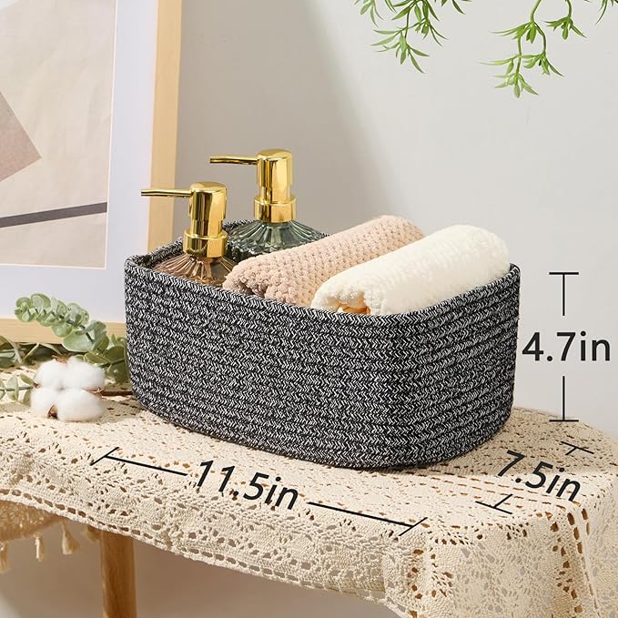MiniArk Small Storage Baskets for Organizing | Closet Organizer Bins | Shelf