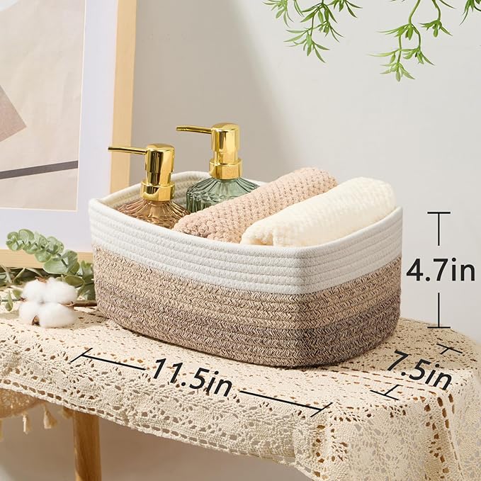 MiniArk Small Storage Baskets for Organizing | Closet Organizer Bins | Shelf