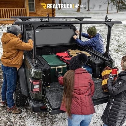 RealTruck BAK MX4 TS Hard Folding Truck Bed Tonneau Cover | 449120TS | Fits 2014-2019 Chevy/GMC Silverado/Sierra 1500/2500/3500 19' LTD/Lgcy 5' 9" Bed (70.8")