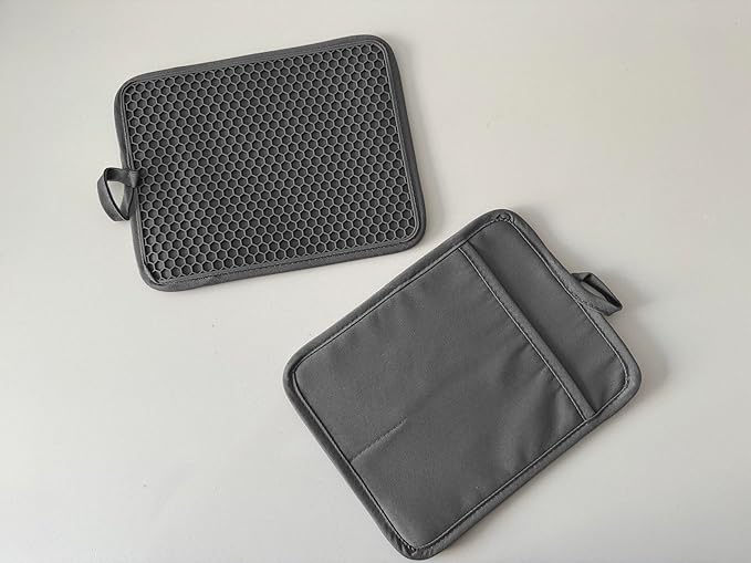Oven Pot Holder with Pocket Cotton Heat Resistant Coaster Potholder Kitchen Hot