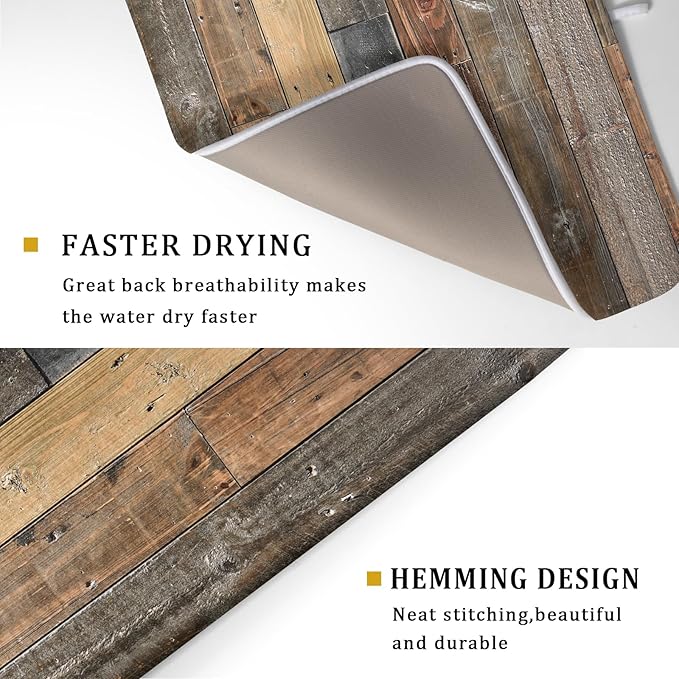 Giwawa Wood Grain Dish Drying Mat