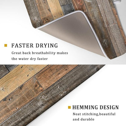 Giwawa Wood Grain Dish Drying Mat