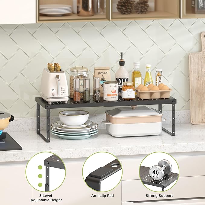 RUILALIFE Expandable Cabinet Organizer Shelf