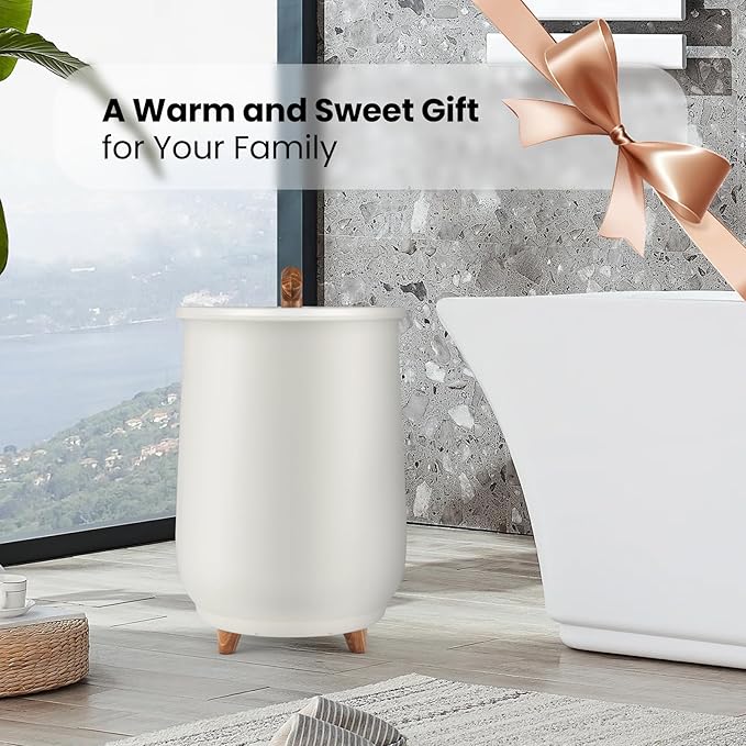 Tangkula Towel Warmer Bucket, 23L Large Luxury Bucket-Style Towel Warmer