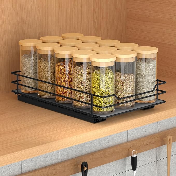 BOIVSHI Pull Out Spice Rack Organizer