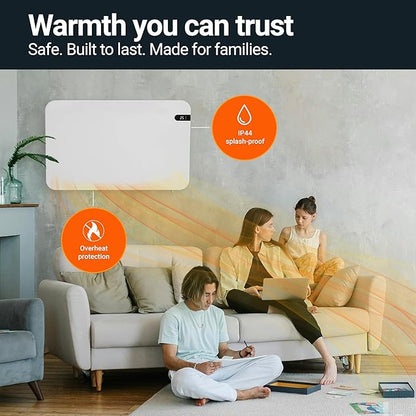 Könighaus 600W Smart Dual Space Heater – Wall heater and mobile use – WiFi App