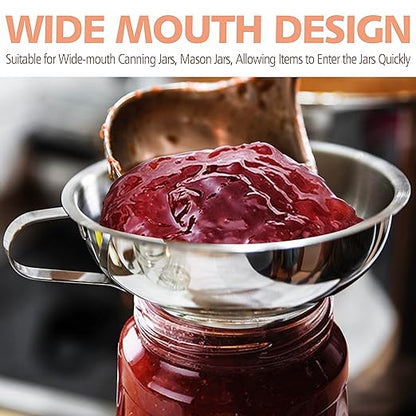 Anaeat Stainless Steel Canning Funnel
