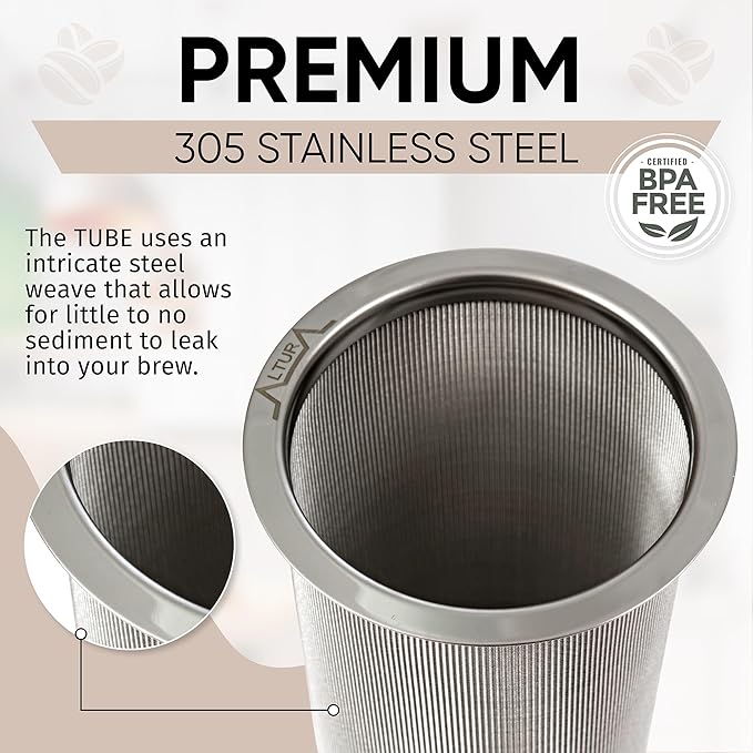 Altura The TUBE Cold Brew Coffee Maker and Tea Infuser