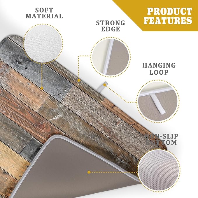 Giwawa Wood Grain Dish Drying Mat