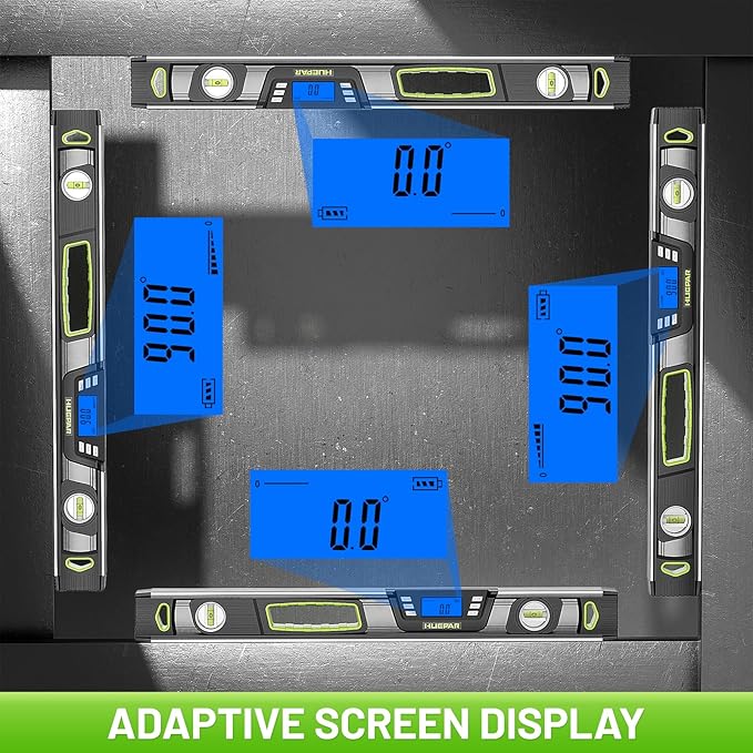 Huepar 48-Inch Digital Level, Professional Smart Precision Torpedo Level Tool