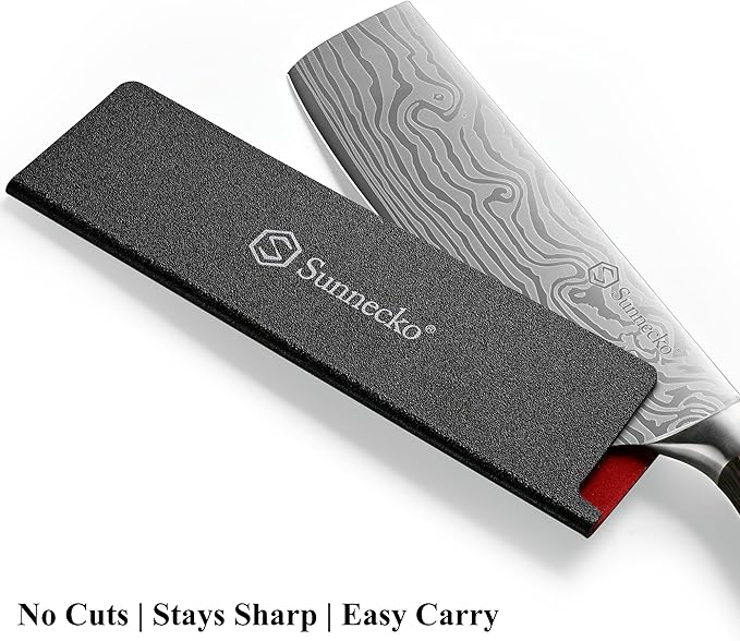 Sunnecko Japanese Nakiri Knife 7 Inch