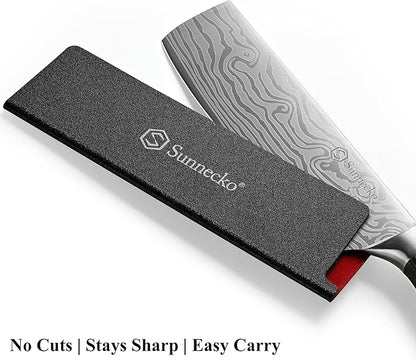 Sunnecko Japanese Nakiri Knife 7 Inch