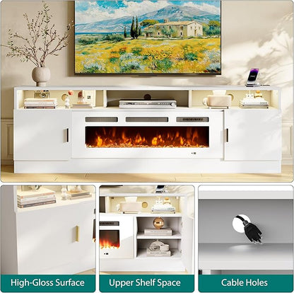 oneinmil 78" Fireplace TV Stand