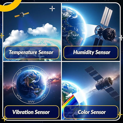 LINGO Earth Observer STEM Coding Kit - Build & Code Your Own Satellite to Monitor Earth's Climate from Space - Science Kits for Ages 13+ Years for Birthdays & Holidays