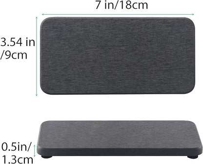 NiuYichee 2 Pcs Water Absorbing Stone Trays, Kitchen/Bathroom Sink Soap Dish
