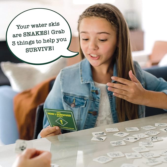 MindWare The How I Survived Card Game Hilarious for Kids & Adults Laugh til You Cry, Super Funny Kid-Humor Gift for Boys & Girls Ages 8+