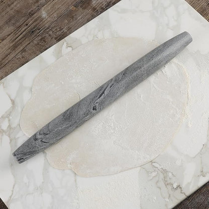 Koville African Natural Marble French Rolling Pin, 16inch Non-Stick Rolling Pin