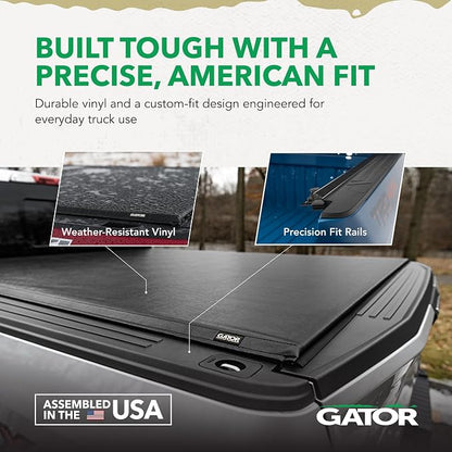 Gator ETX Soft Roll Up Truck Bed Tonneau Cover | 53108 | Fits 2007 - 2013 Chevy/GMC Silverado/Sierra 8' 2" Bed (97.6")