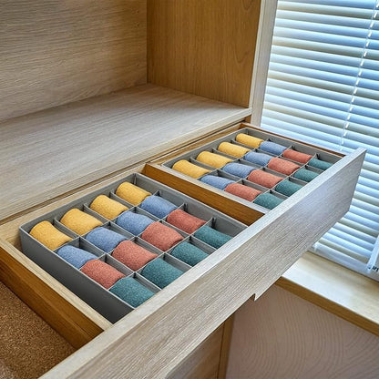 Joyoldelf Sock Drawer Organizer Divider Underwear Organizer 16-cell Fabric