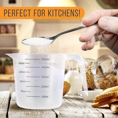 U.S. Kitchen Supply Plastic Measuring Cups - 16 oz Liquid Measuring Cup Set of