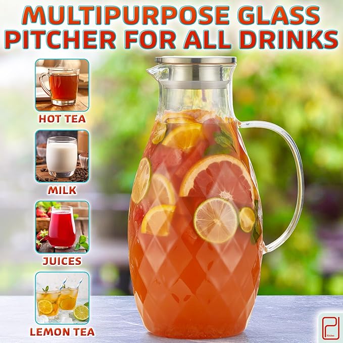 Premium Borosilicate Glass Pitcher