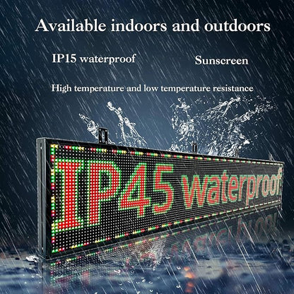P10 77"X14"Programmable Led Sign Custom Scrolling Outdoor Digital Display Signs