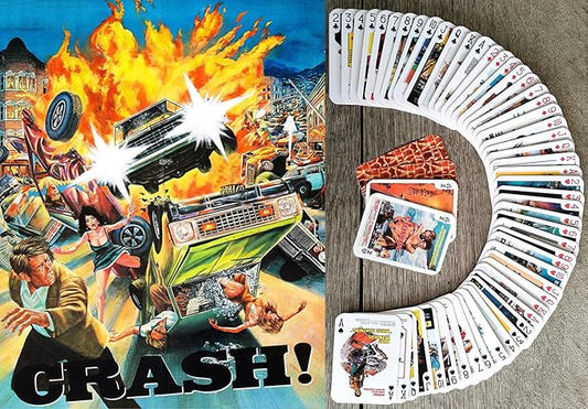 CARSPLOITATION Playing Cards (Poker Deck 54 Cards All Different) Vintage Retro Car Crash Bikers Action Movie Posters