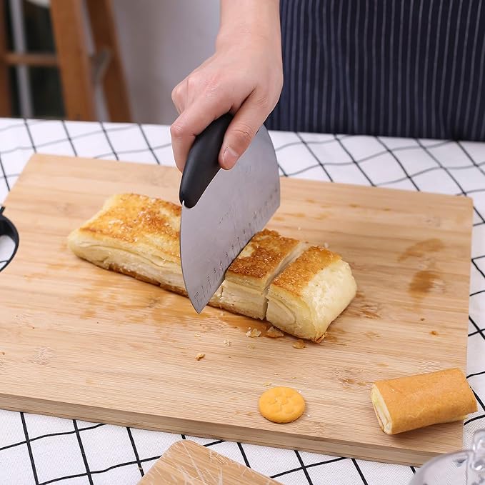 1 pcs Dough Pastry Scraper Chopper/Stainless Steel Dough Scraper Cutter