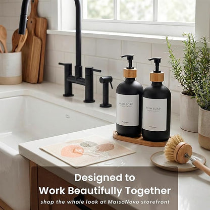 MaisoNovo Glass Dish Soap Dispenser