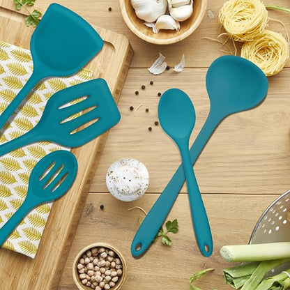E-far 10 Pieces Silicone Cooking Utensils Set, Heat Resistant Kitchen Utensil