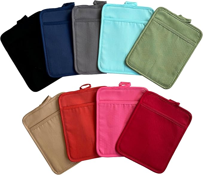 Oven Pot Holder with Pocket Cotton Heat Resistant Coaster Potholder Kitchen Hot