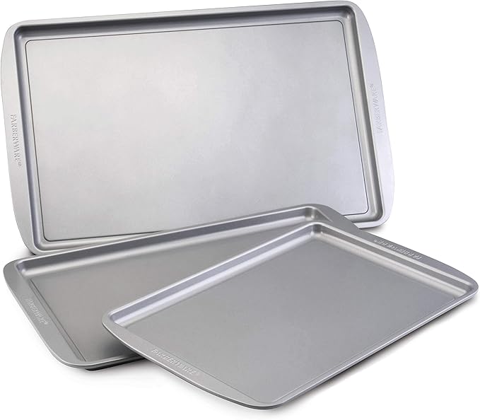 Farberware Nonstick Bakeware 3-Piece Cookie Pan Set