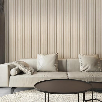 Art3d 8-Pack 96 x 6in. WPC Acoustic Slat Wall Panel