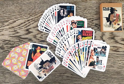 Film Noir Playing Cards (Poker Deck 54 Cards All Different) Vintage Movie Poster Action Detective