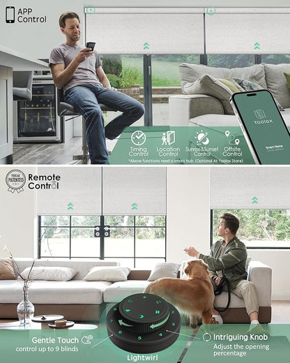 Yoolax Motorized Blinds with Remote, Smart Blinds