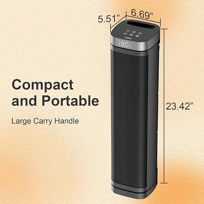 Portable Space Heater, 1500W Ceramic Heating Fan