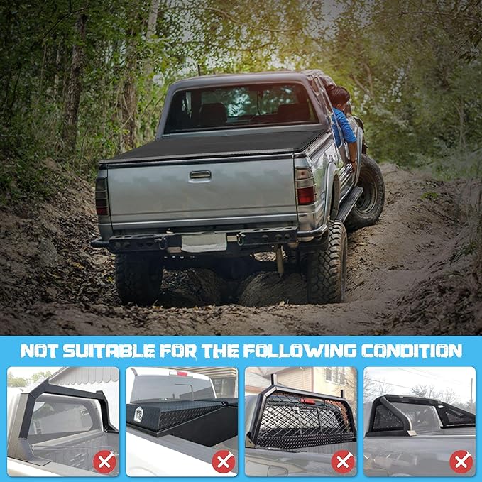 Truck Bed Tonneau Cover Compatible with Nissan Frontier 2005-2026 5 ft Short Box w/or w/o Track Rail, Soft Folding Style