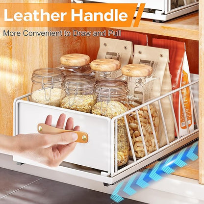 Pull out Cabinet Organizer, Heavy Duty Slide out Pantry Shelves Drawer Storage