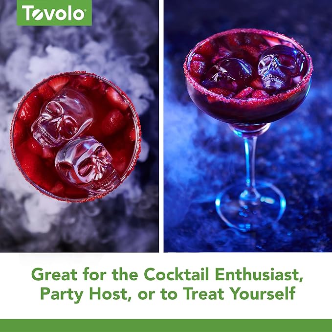 Tovolo Skull Ice Cube Mold Pack of 2 Craft Ice Molds