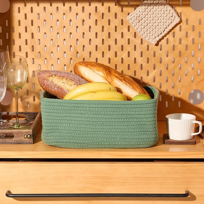 MiniArk Small Storage Baskets for Organizing | Closet Organizer Bins | Shelf