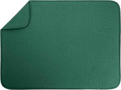 S&T INC. Dish Drying Mat XL, 18” x 24”, Absorbent Microfiber Kitchen Counter Mat